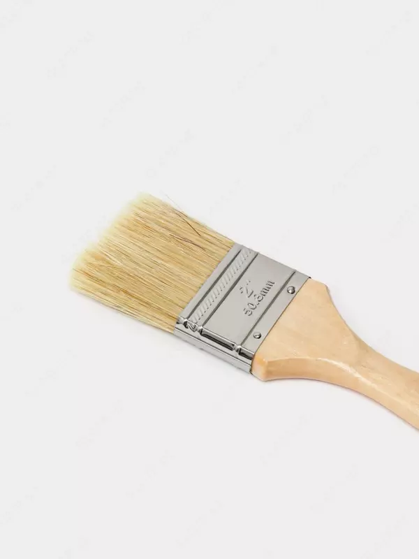 Малярная плоская кисть 2" (иск. щетина) "Deli" Tools, дерев. ручка, шир. 50.8 мм (Арт.- EDL509122)