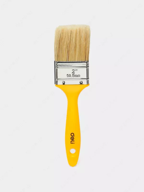 Малярная плоская кисть 2" (иск. щетина) "Deli" Tools, пласт. ручка, шир. 50.8 мм (Арт.- EDL509112)