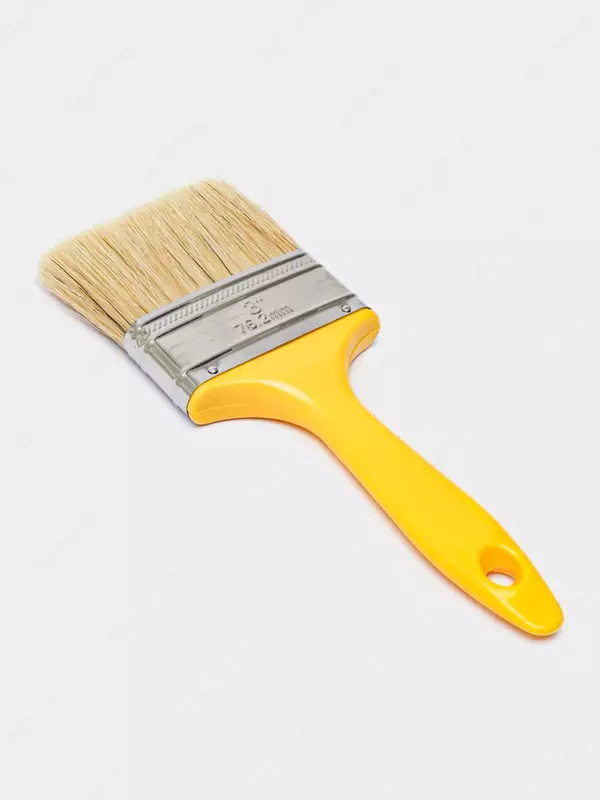 Малярная плоская кисть 3" (иск. щетина) "Deli" Tools, пласт. ручка, шир. 76.2 мм (Арт.- EDL509113)