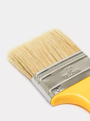 Малярная плоская кисть 3" (иск. щетина) "Deli" Tools, пласт. ручка, шир. 76.2 мм (Арт.- EDL509113)