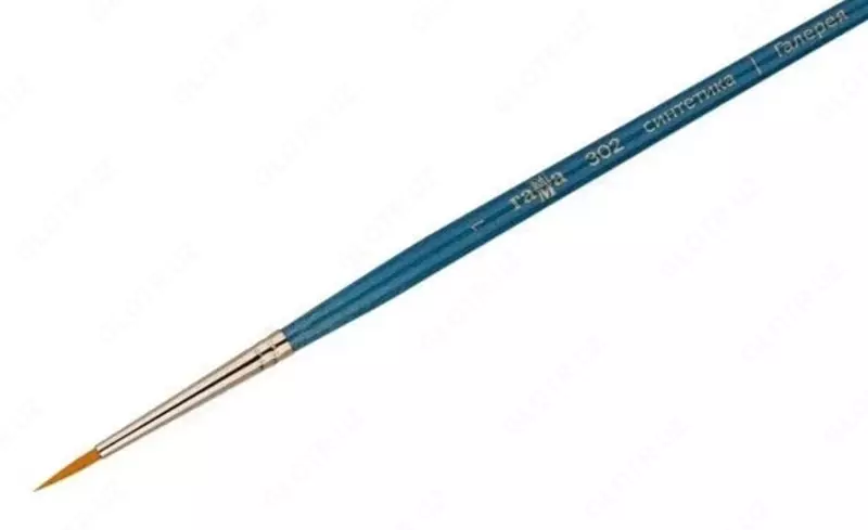 Badiiy dumaloq cho'tka №1 (sintetik) Gamma "Galereya", qisqa tutqich (Art. - 302001)