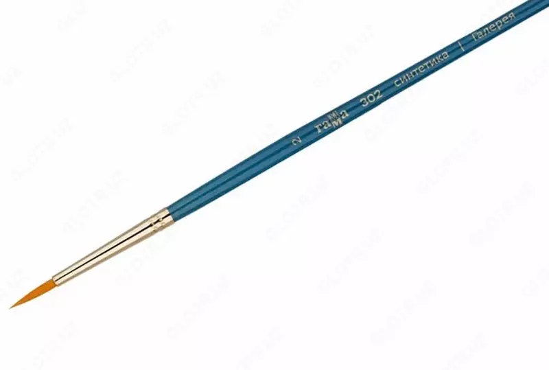 Badiiy dumaloq cho'tka № 2 (sintetik) Gamma "Galereya", qisqa tutqich (Art. - 302002)