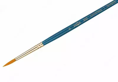 Художественная круглая кисть № 5 (синтетика) Гамма "Галерея", короткая ручка (Арт. - 302005)