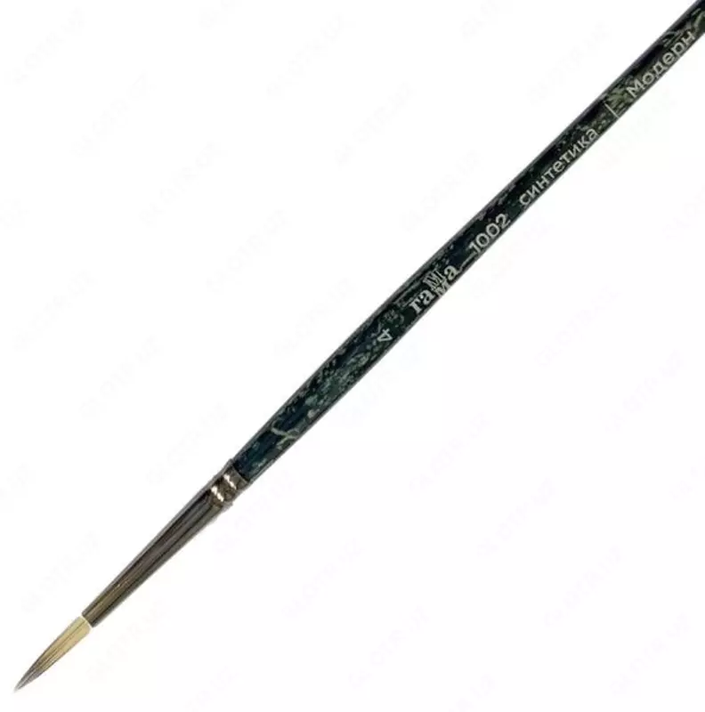 Художественная круглая кисть № 4 (синтетика) Гамма "Модерн", короткая ручка (Арт. - 1002004)