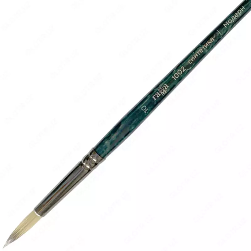 Badiiy dumaloq cho'tka № 10 (sintetik) Gamma "Zamonaviy", qisqa tutqich (Art. - 1002010)