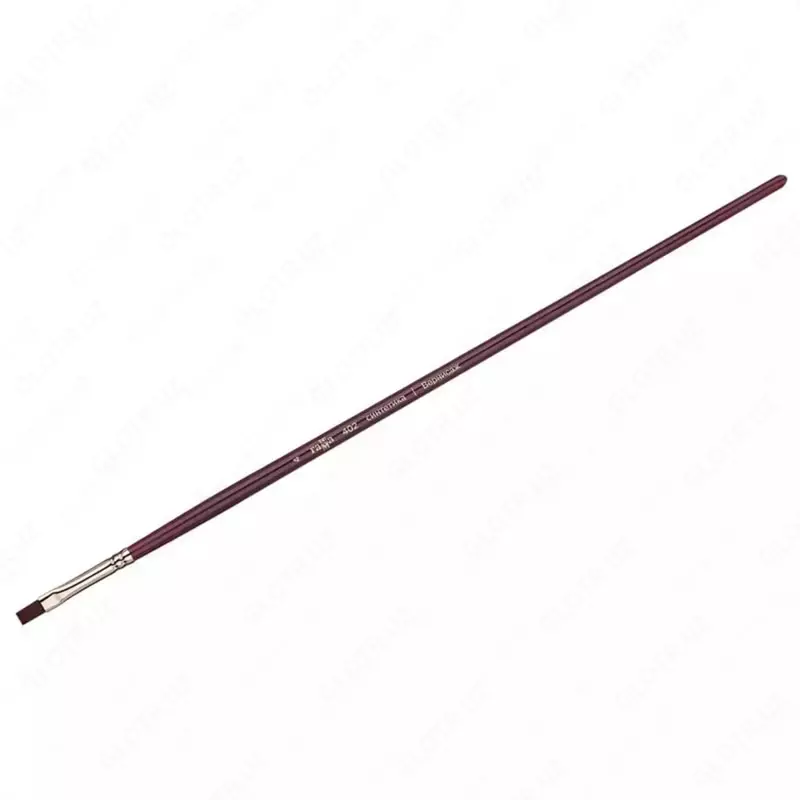 Badiiy tekis cho'tka (sintetik) № 4 "Gamma" Vernisaj, chorshanba. qattiq, uzoq qalam (m. - 402004)