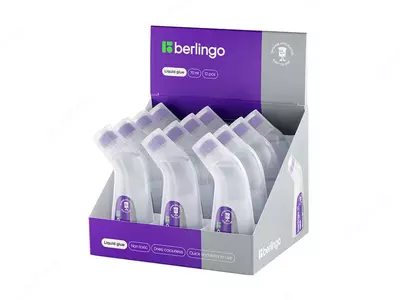 Жидкий канцелярский клей "Berlingo" 70 мл., губч. аппликатор (Арт. - FNn_06070)