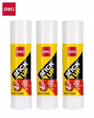 Канцелярский клей - карандаш "Deli" StickUP, 9 гр, блистер, 3 шт. (Арт. - 7101-MT-E)