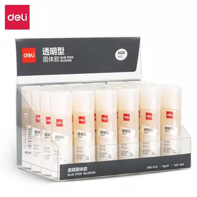 Клей - карандаш (повышенная вязкость) "Deli" 13 гр., прозрачный (Арт. - 53408)