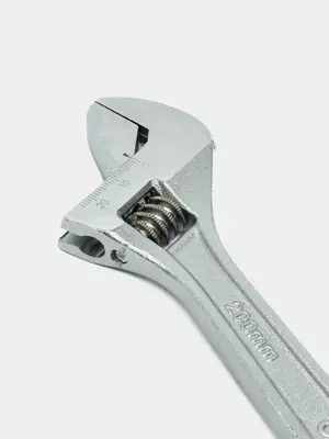 O'rnatish kaliti (sozlanishi mumkin) "Deli Tools" 200 mm, 0-28 mm (Art. - EDL008A) Chrome