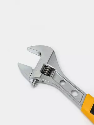 Монтажный ключ (разводной) "Deli Tools" 300 мм, 0-36 мм, резин. рукоять (Арт. - EDL30112) Хром