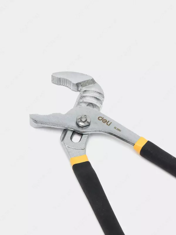 Сантехнический ключ (переставные клещи) "Deli Tools" 250 мм, 8-55 мм, обливная рукоять (Арт. - EDL2610)