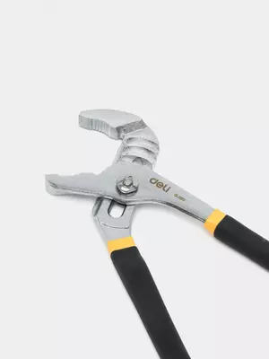 Сантехнический ключ (переставные клещи) "Deli Tools" 250 мм, 8-55 мм, обливная рукоять (Арт. - EDL2610)