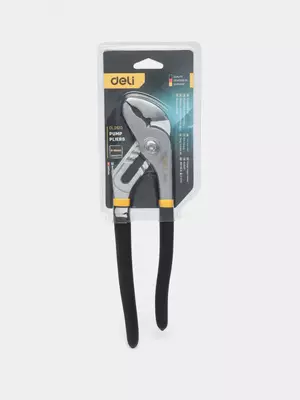 Сантехнический ключ (переставные клещи) "Deli Tools" 250 мм, 8-55 мм, обливная рукоять (Арт. - EDL2610)