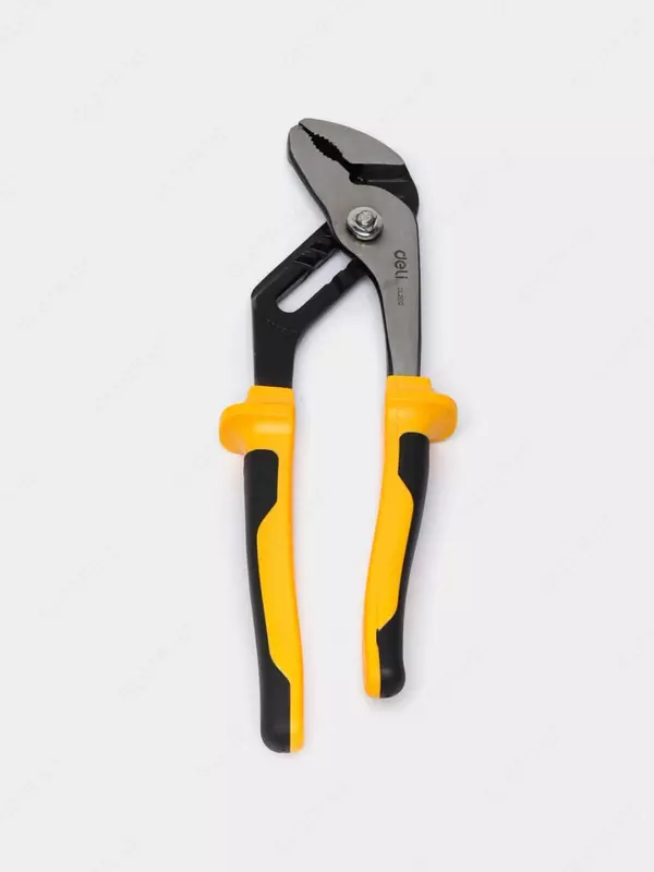 Сантехнический ключ (переставные клещи) "Deli Tools", 10", 250 мм, 8-55 мм, двухкомп. рукоять (Арт. - EDL2610Е)