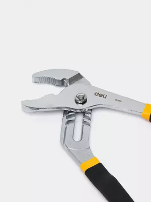 Сантехнический ключ (переставные клещи) "Deli Tools" 305 мм, 12-65 мм, обливная рукоять (Арт. - EDL2612)