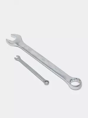 Набор гаечных ключей (комбинированные) "Deli Tools" 8 шт, 6-19 мм, пласт. кейс (Арт. - EDL130008A) Хром