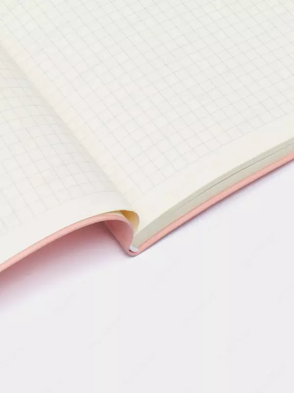 Noutbuk (hujayra) "Deli" A5, 210 x 143 mm, 80 varaq, xatcho'p (Art. - 135G-N-pk) Pushti