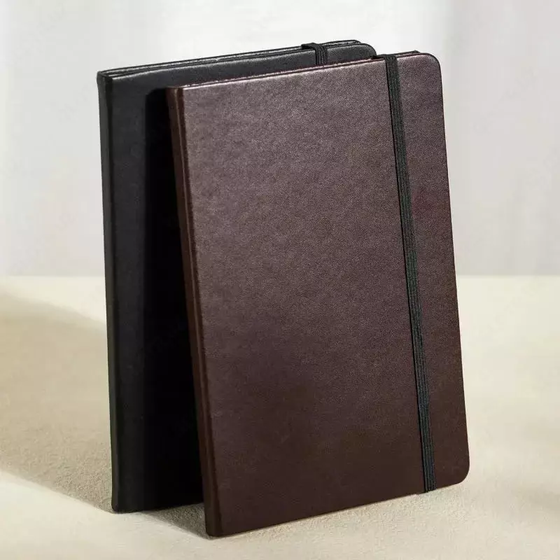 Записная книжка (клетка) "Deli" А5, 210 х 143 мм, 80 л., резинка-застежка (Арт. - 111G-N-bk) Черная