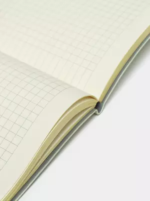 Записная книжка (клетка) "Deli" А5, 210 х 143 мм, 96 л., закладка-ляссе (Арт. - 140G-N-yl) Светло/Зеленая