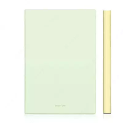 Записная книжка (клетка) "Deli" А5, 210 х 143 мм, 96 л., закладка-ляссе (Арт. - 140G-N-yl) Светло/Зеленая