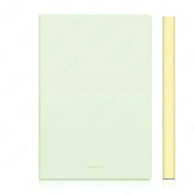 Записная книжка (клетка) "Deli" А5, 210 х 143 мм, 96 л., закладка-ляссе (Арт. - 140G-N-yl) Светло/Зеленая