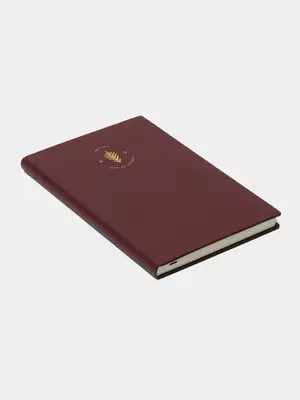 Записная книжка (клетка) "Deli" А5, 210 х 143 мм, 96 л., закладка-ляссе (Арт. - 116G-N-rd) Темно/Красная