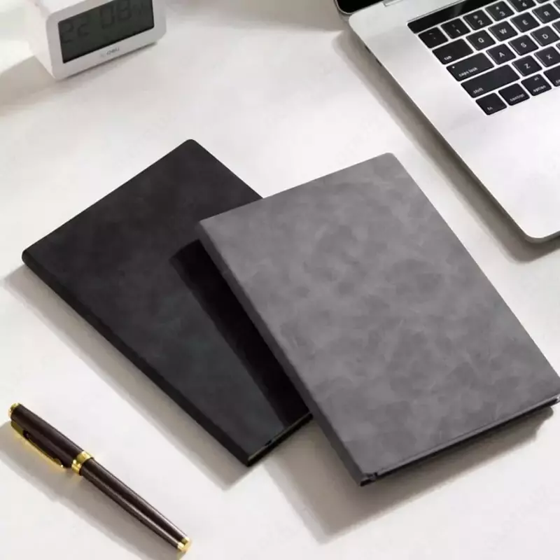 Noutbuk (hujayra) "Deli" A5, 210 x 143 mm, 96 p., xatcho'p (Art. - 114G-N-lgr) Ochiq/Kulrang