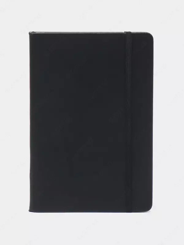 Записная книжка (клетка) "Deli" А5, 210 х 143 мм, 96 л., резинка-застежка (Арт. - 112G-N-bk) Черная