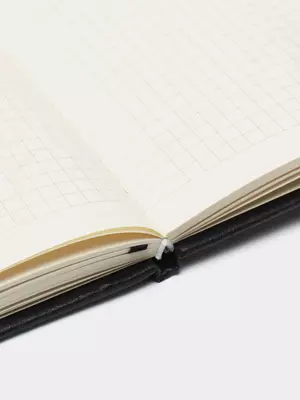 Записная книжка (клетка) "Deli" А5, 210 х 143 мм, 96 л., резинка-застежка (Арт. - 112G-N-bk) Черная