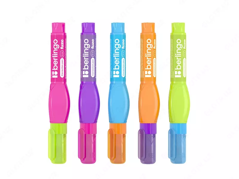 Tuzatish qalami "Berlingo" Fuze, 8 ml, metall. maslahat, klip (Art. - KR500) Assortiment