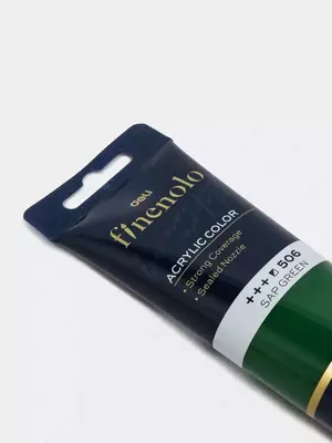 Художественная акриловая краска № 506 "Deli" Finenolo, 75 мл, туба (Арт. - 75-SG-EC) Темно/Зеленая