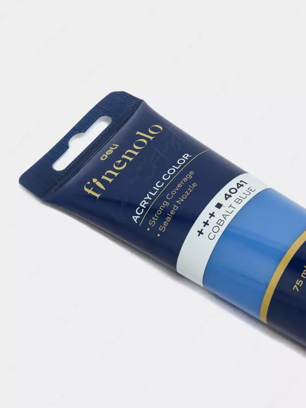 Badiiy akril bo'yoq № 4041 "Deli" Finenolo, 75 ml, kolba (Art. - 75-CB-EC) Kobalt/ko'k