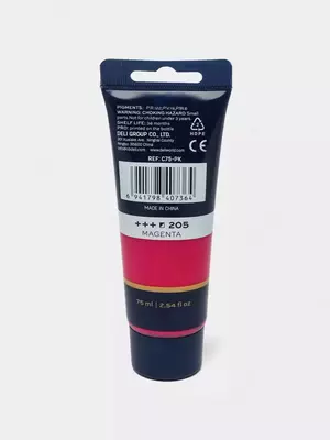 Badiiy akril bo'yoq № 205 "Deli" Finenolo, 75 ml, kolba (Art. - 75-PK-EC) Malina/pushti