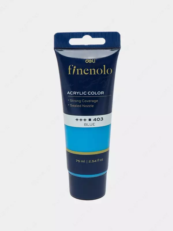 Badiiy akril bo'yoq № 403 "Deli" Finenolo, 75 ml, kolba (Art. - 75-BL-EC) Moviy
