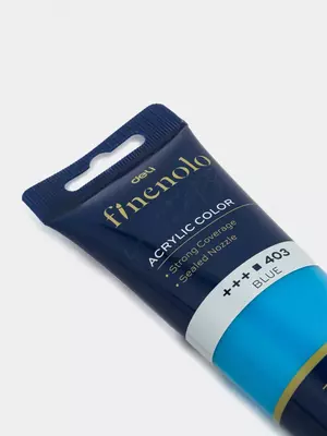 Badiiy akril bo'yoq № 403 "Deli" Finenolo, 75 ml, kolba (Art. - 75-BL-EC) Moviy