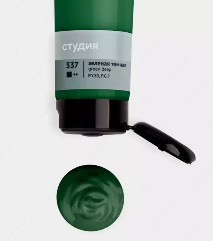 Badiiy akril bo'yoq No 537 "Gamma" studiyasi, 110 ml., plastmassa. kolba (Art. - 2802110537) To'q yashil