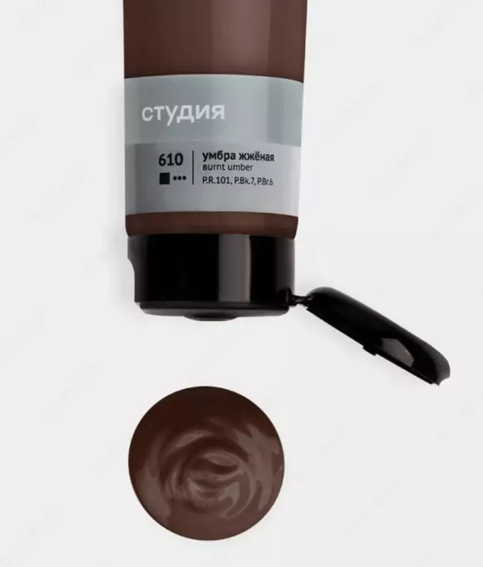 Badiiy akril bo'yoq No 610 "Gamma" studiyasi, 110 ml., plastmassa. trubka (modda - 2802110610) Kuygan soyabon