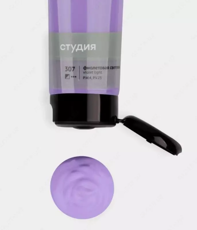 Badiiy akril bo'yoq No 307 "Gamma" studiyasi, 110 ml., plastmassa. kolba (Art. - 2802110307) Ochiq binafsha rang