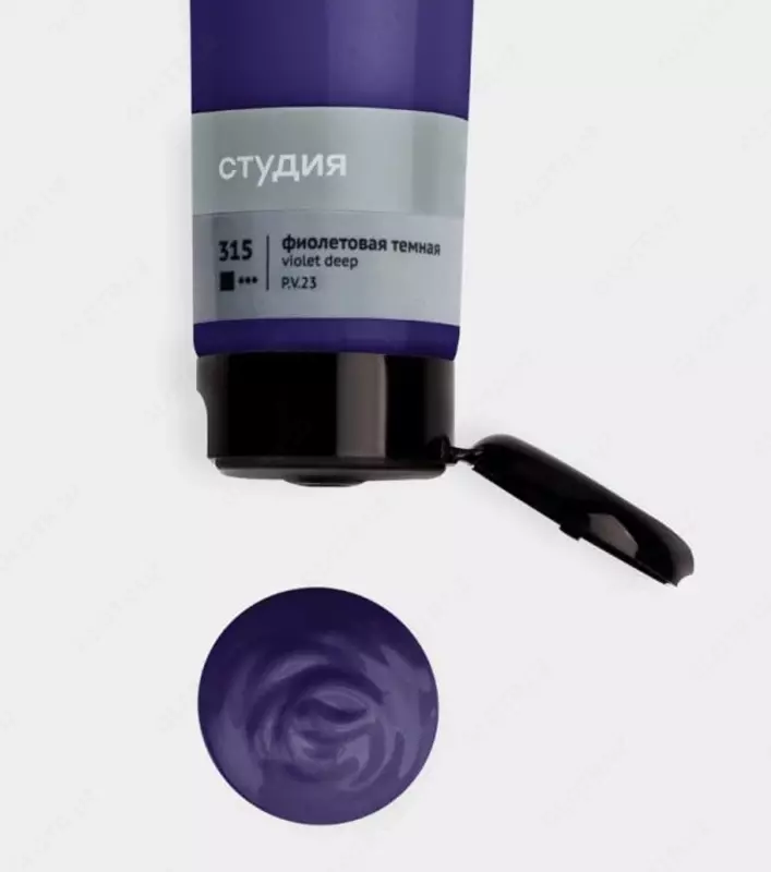 Badiiy akril bo'yoq No 315 "Gamma" studiyasi, 110 ml., plastmassa. kolba (Art. - 2802110315) To'q binafsha rang