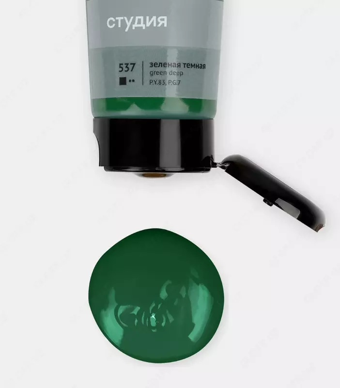 Badiiy akril bo'yoq No 537 "Gamma" studiyasi, 75 ml., plastmassa. kolba (Art. - 280220537) To'q yashil
