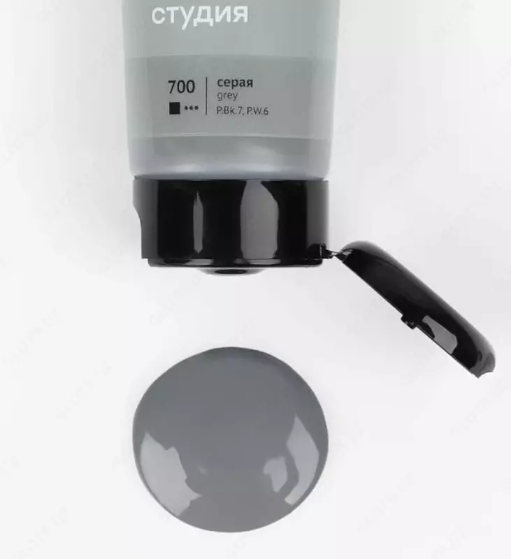 Художественная акриловая краска № 700 "Гамма" Студия, 75 мл., пласт. туба (Арт. - 280220700) Серая