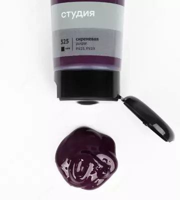 Badiiy akril bo'yoq No 325 "Gamma" studiyasi, 75 ml., plastmassa. kolba (Art. - 280220325) Lilak
