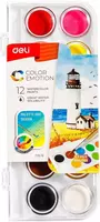 Акварельные краски с кисточкой "Deli" Color Emotion
