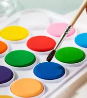 Акварельные краски с кисточкой "Deli" ColorRun