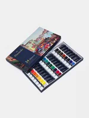 Художественные акварельные краски "Deli" Finenolo, 24 цв., 12 мл., туба (Арт. - 19-24-EC)