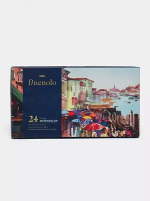 Художественные акварельные краски "Deli" Finenolo, 24 цв., 12 мл., туба (Арт. - 19-24-EC)