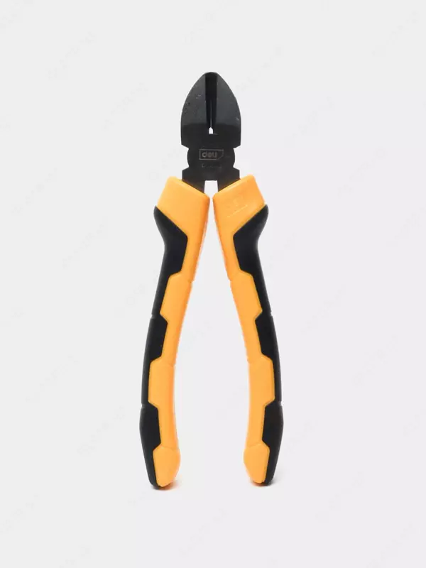 Диагональные бокорезы (кусачки) "Deli Tools", 6", 215 мм, угл. сталь, обрезиненные рукояти (Арт.- EDL2206)