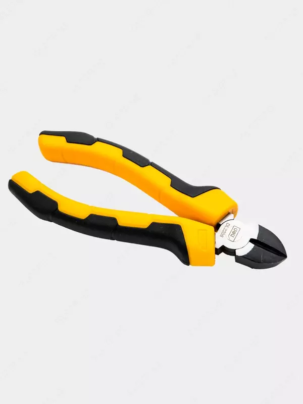 Диагональные бокорезы (кусачки) "Deli Tools", 6", 215 мм, угл. сталь, обрезиненные рукояти (Арт.- EDL2206)