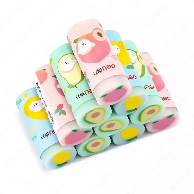 Корректирующий ластик (цилиндр) "Deli" Hello, 50 х 21 мм, инд. уп. (Арт. - 71053) Цветное ассорти